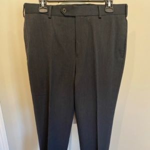 Brooks Brothers 346 Madison Dark Gray Wool Dress Pants 34Wx30L